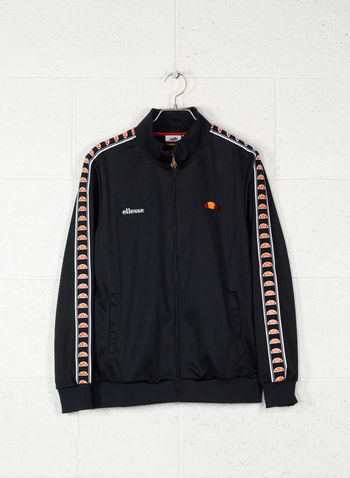 FELPA HERITAGE BANDA FULL ZIP POLY, NERO, small