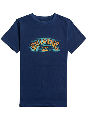 T-SHIRT CON STAMPA RAGAZZO, 523DENIM BLU, small