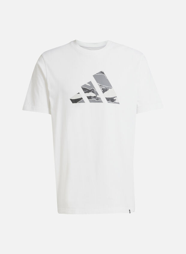 T-SHIRT CAMO LOGO GRAPHIC TEE, WHT, large
