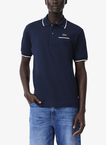 POLO PIQUET CON TASCHINO, HHW NVY, small