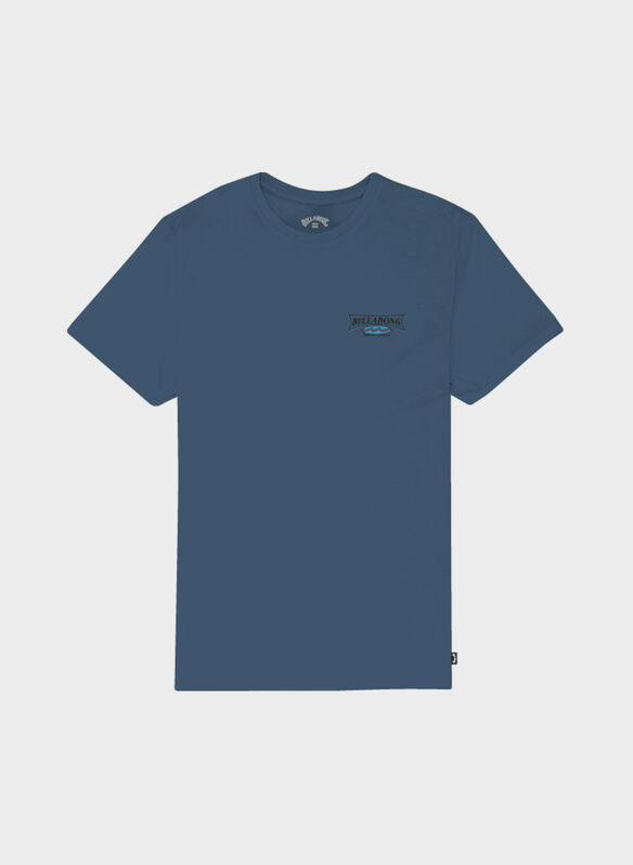 T.SHIRT CRAYON WAVE, BPR0 REAL TEAL, medium