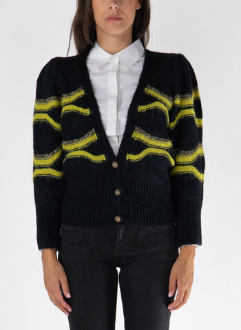 CARDIGAN FANTASIA, C3536 BLKGREEN, small