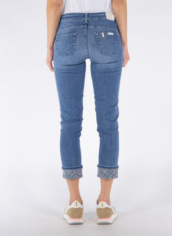 JEANS SKINNY BOTTOM UP CON RISVOLTO, 78691 STONE, small