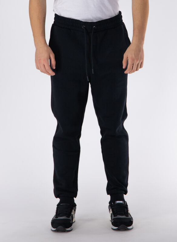 PANTALONE JOGGER CON COULISSE, BLACK BLACK, medium