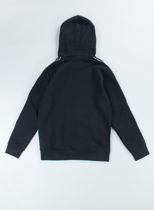 FELPA CON CAPPUCCIO AMERICAN TAPE RAGAZZO, KK001 BLK, medium