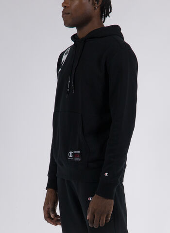 FELPA AUTHENTIC CON CAPPUCCIO, KK001 BLK, small