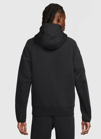 FELPA TECH CON CAPPUCCIO, 010 BLK, small