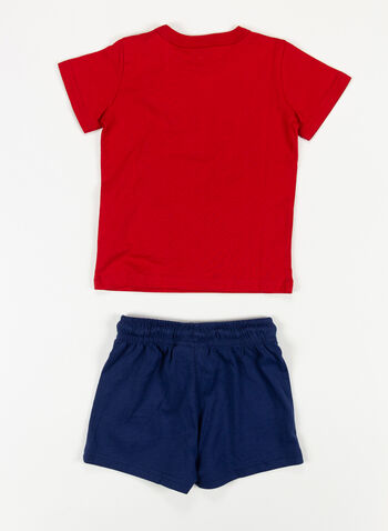 COMPLETINO T-SHIRT+ SHORT GRAPHIC BASKET GAME BIMBO, RS053REDNVY, small