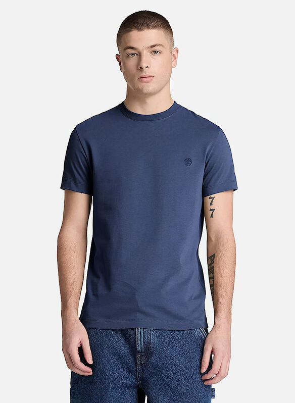 T-SHIRT MICRO LOGO, - DENIM, medium