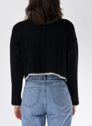 MAGLIONE CHICK  A COLLO ALTO, BLACK, small