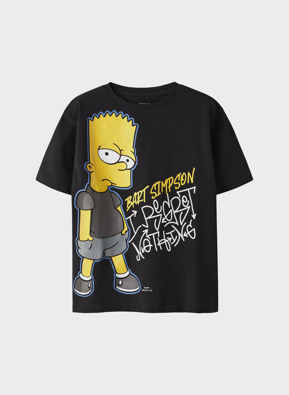 T-SHIRT SIMPSON RAGAZZO, BLACK, medium