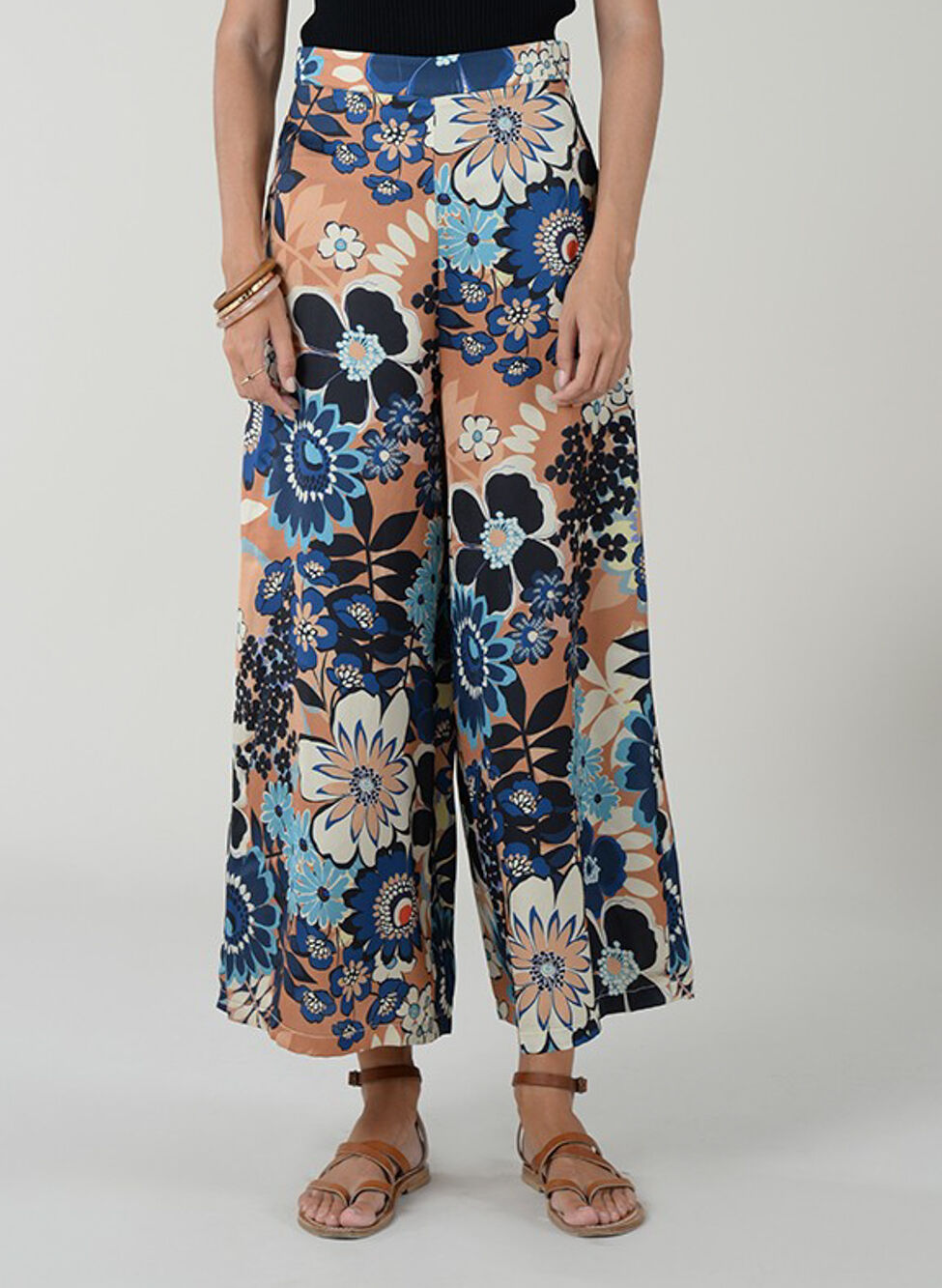 MOLLY BRACKEN PANTALONE PALAZZO FANTASIA FLOREALE Donna | Sport85