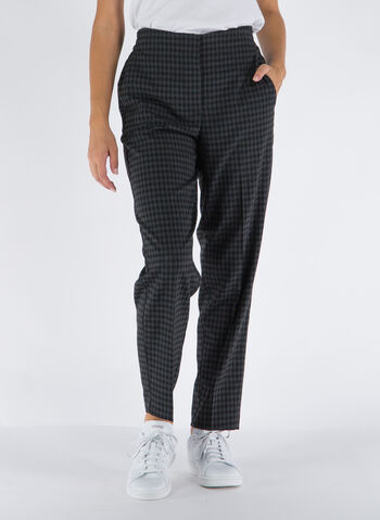 PANTALONE SALERNO CHECK, BLACK, small