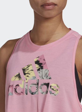 CANOTTA AEROREADY MADE FOR TRAINING FLORAL, PINK, small