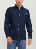 CAMICIA SHERIDAN, DARK NAVY SLIM, thumb