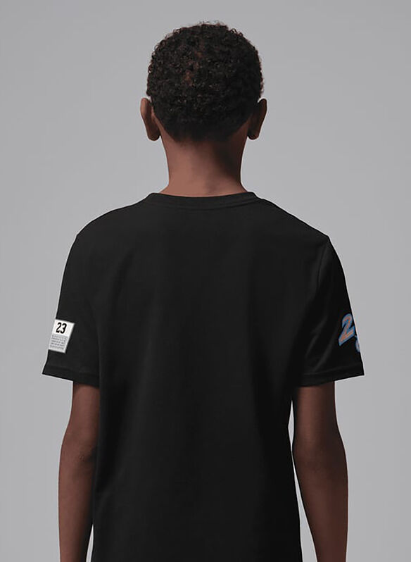 T-SHIRT PATCH RAGAZZO, 023 BLK, medium