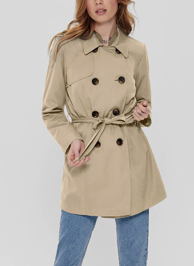 TRENCH NOOS VALERIE, GINGER ROOT, large