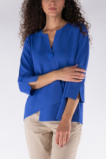 GIACCA ASIMMETRICA PUNTO MILANO, 74 PERVINCA, small