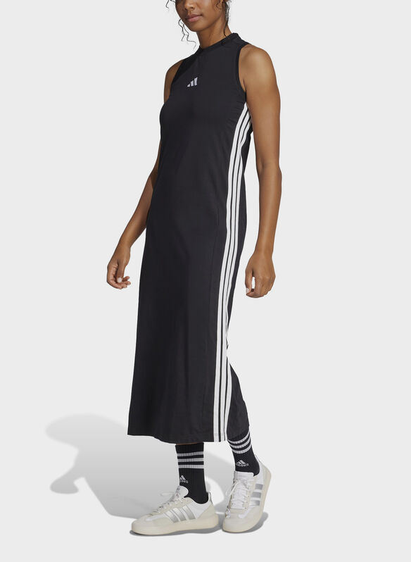 ABITO ESSENTIALS 3-STRIPES LONG RACERBACK, - BLK, medium