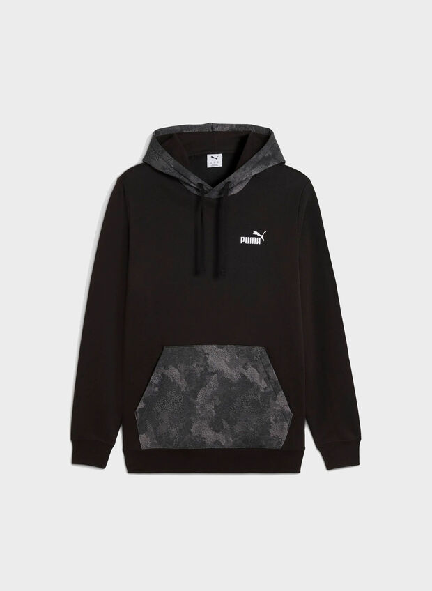 FELPA HOODIE ESSENTIAL CAMO, 01 BLK, large