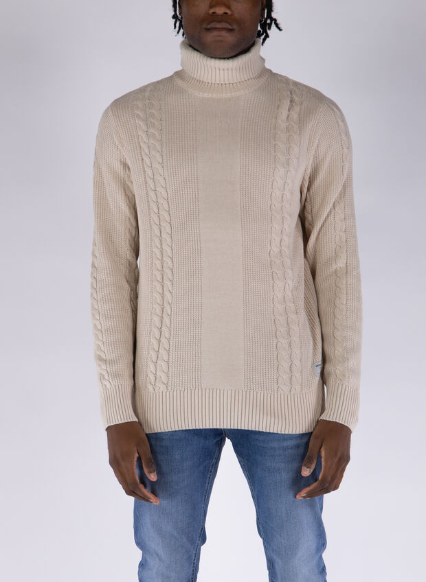 MAGLIONE COLLO ALTO GRID, , large