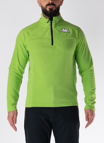 FELPA HALF ZIP IN PILE 8CENTO, 367 GREEN BRIGHT, small
