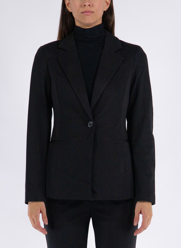 GIACCA NOOS PEACH STRETCH, BLACK, medium