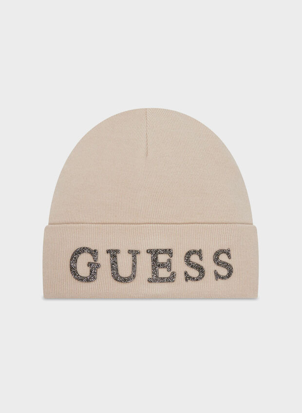 CAPPELLO MAGLIA RISVOLTO, BEIGE, large