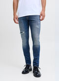 JEANS GLENN MICRO ROTTURE, BLUE DENIM, thumb