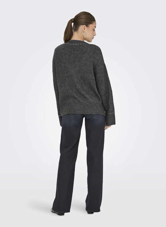 CARDIGAN ONLELSIE, MEDIUM GREY MELANGE, medium