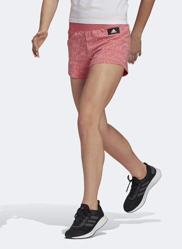 SHORT BADGE OF SPORT STAMPA ALLOVER, HAZY ROSE, medium