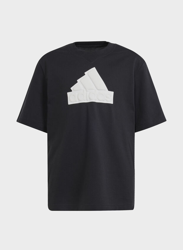 T-SHIRT ICON LOGO RAGAZZO, BLK, large