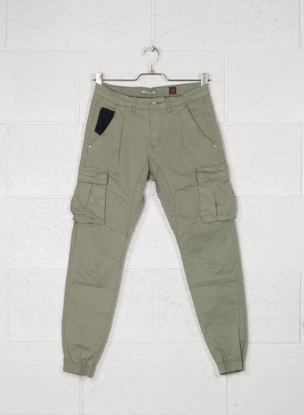 PANTALONE CARGO, 0916VERDE SALVIA, large