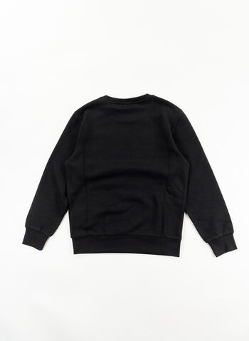 FELPA GIROCOLLO MICRO LOGO RAGAZZO, KK001 BLK, small