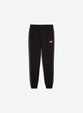 PANTALONE JOGGER CON LOGO ESSENTIALS N. 1, 01 BLK, small