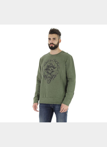 FELPA GIRO TESCHIO , 28GREEN, small