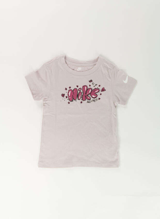 T-SHIRT GRAPHIC RINGLET BAMBINA, PA1 PLATINUM, large