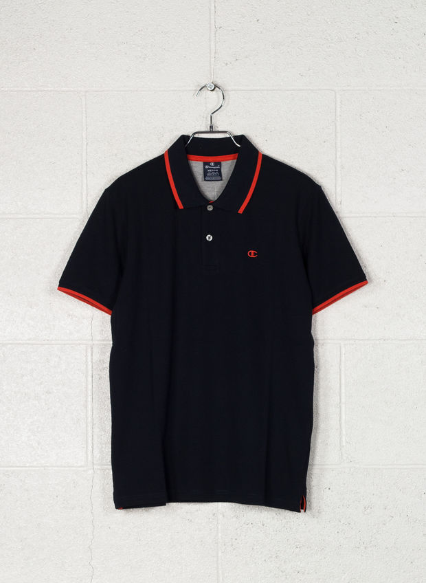 POLO PIQUET STRETCH BORDI, BS517NVY, large