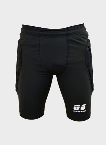 SHORT COMPRESSION PORTIERE, BLK, small