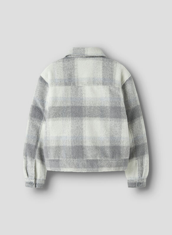 JACKET MEHDI CHECK JUNIOR, CHISELED STONE, medium