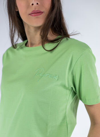 T-SHIRT MICRO LOGO RICAMO, , small