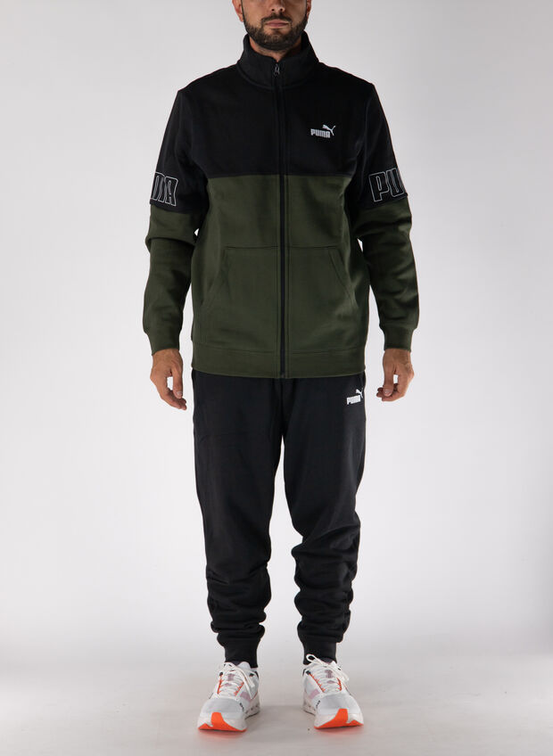 TUTA FULL ZIP ESS COLORBLOCK, 70 OLIVE, large