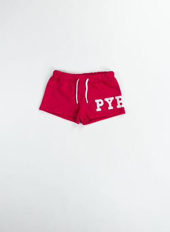 SHORTS LOGO BAMBINA, 044FUXIA, small