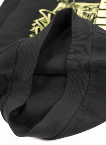 FELPA HOODIE CON STAMPA RAGAZZO, 01 BLKGREEN, small