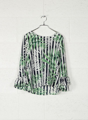 BLUSA FRILL LONG SLEEVED TOP, JUNGLE, small