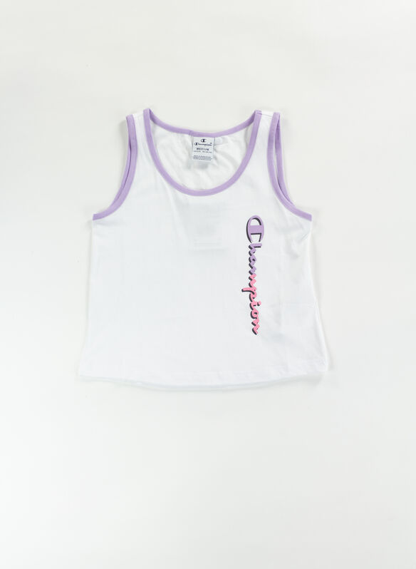 CANOTTA CON STAMPA RAGAZZA, WW001 WHT, medium