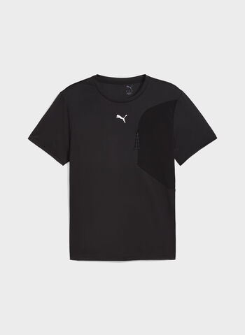 MAGLIA IN JACQUARD POCKET TEE, 01 BLK, small