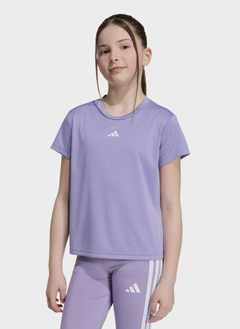 T-SHIRT AEROREADY RAGAZZA, - PURPLE, small