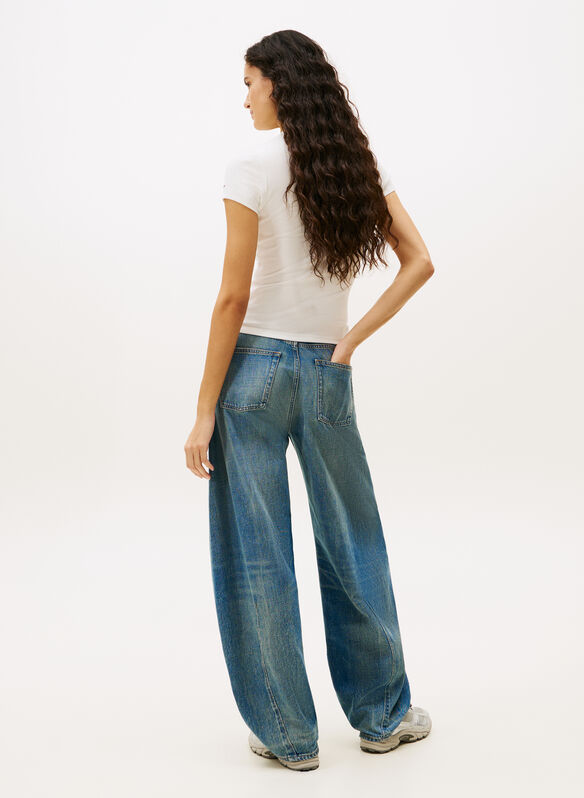 T-SHIRT LOGO STAMPATO, YBL WHT, medium