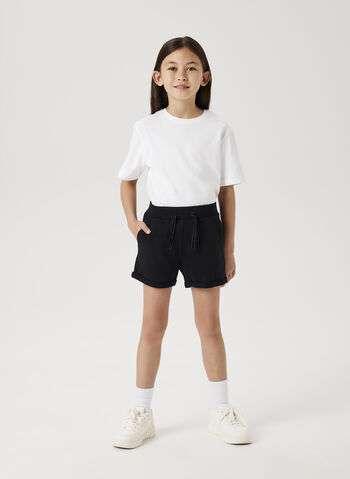 SHORT CON COULISSE IN FRENCH TERRY RAGAZZA, , small